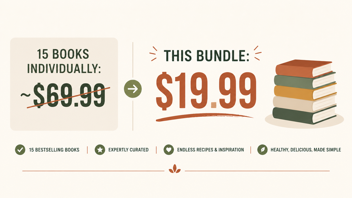 Mediterranean Diet 2026 Complete E-Bundle (+14 Bonus Cook Books & 28-Day Meal Plan)