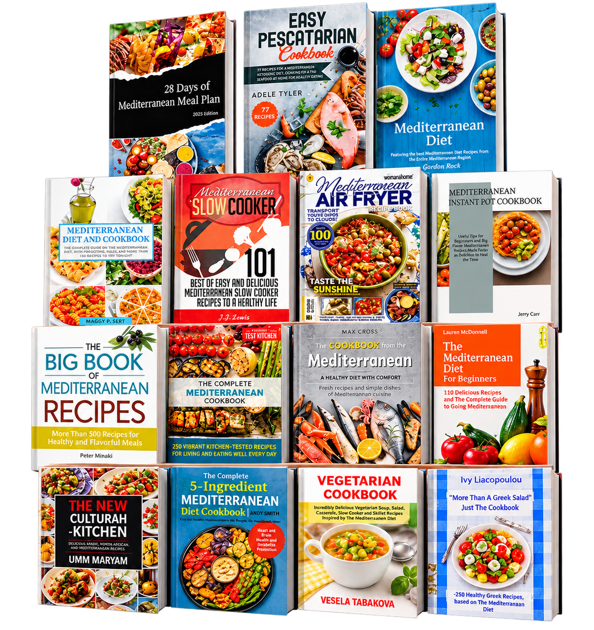 Mediterranean Diet 2026 Complete E-Bundle (+14 Bonus Cook Books & 28-Day Meal Plan)
